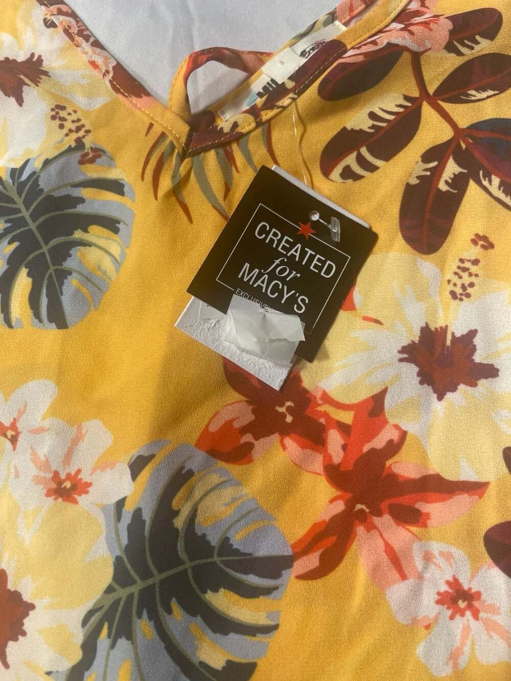 Miken Swim Floral Tropical Print Cover-Up Dress Size M